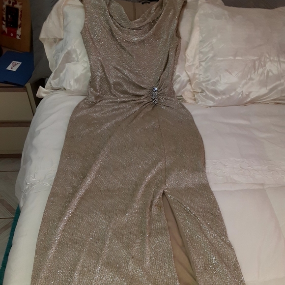 Golden Ralph Lauren Evening Dress - Picture 3 of 7